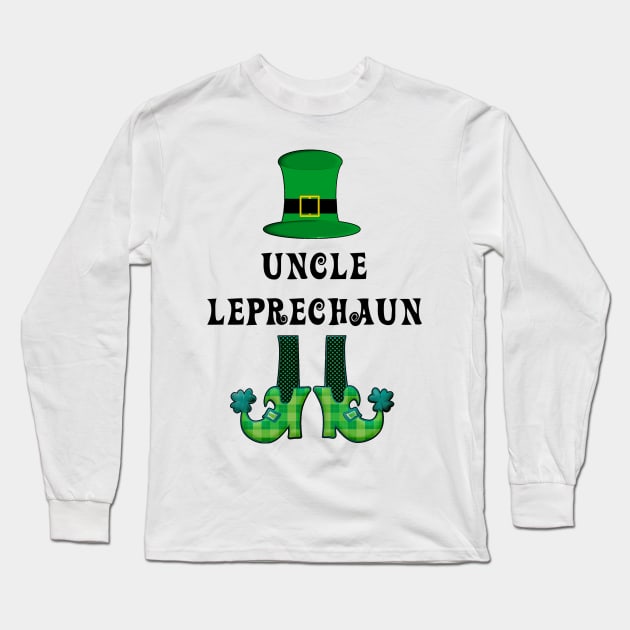 St Patrick's St Paddy's St Patty's Day Uncle Leprechaun Long Sleeve T-Shirt by familycuteycom